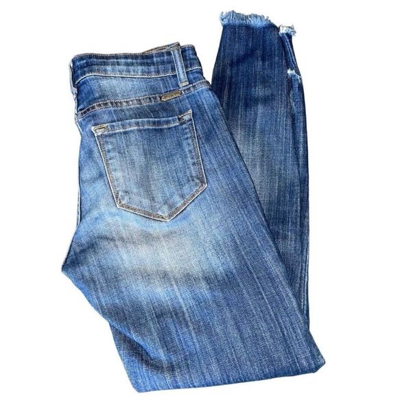 KanCan Los Angeles Distressed Skinny Jean - Picture 1 of 14